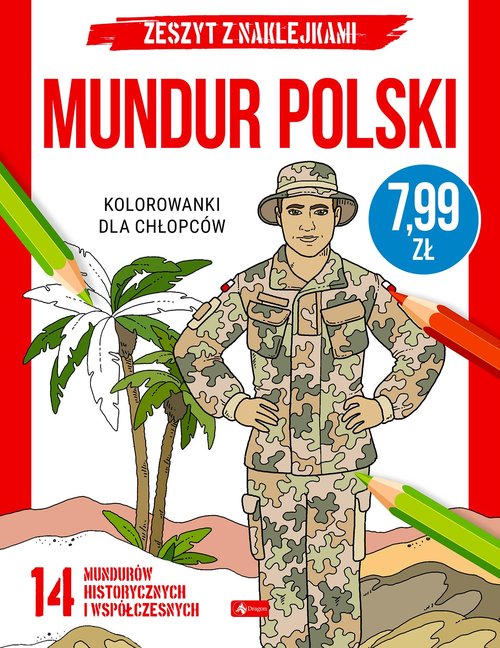 Image of Kolorowanki dla chłopców Mundur polski