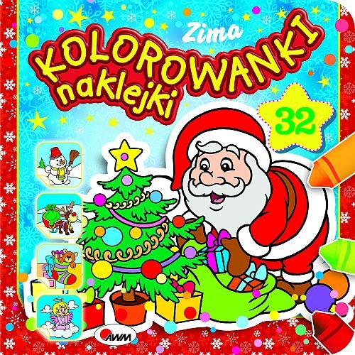 Image of Kolorowanki naklejki Zima