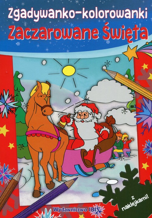 Image of Zgadywanko-kolorowanki Zaczarowane Święta z naklejkami