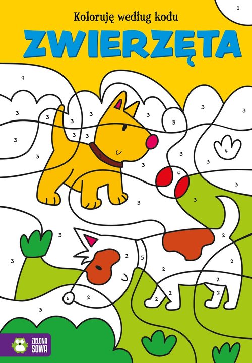Image of Koloruję według kodu Zwierzęta