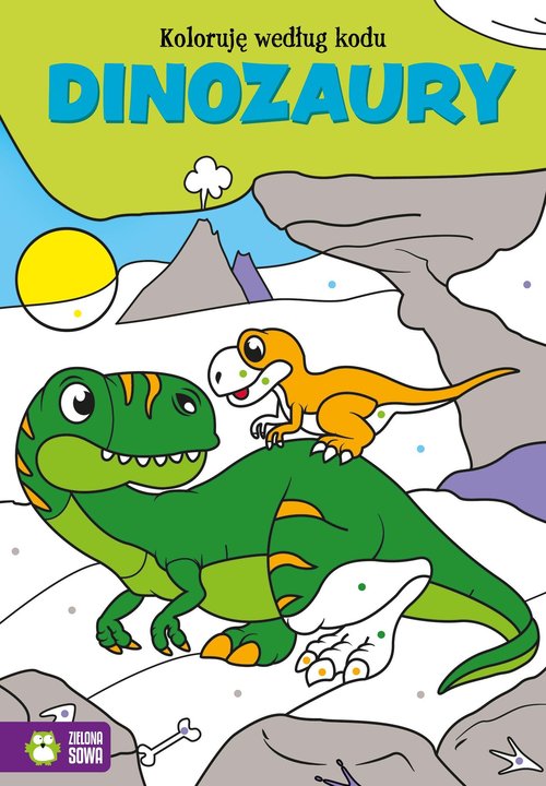 Image of Koloruję według kodu Dinozaury