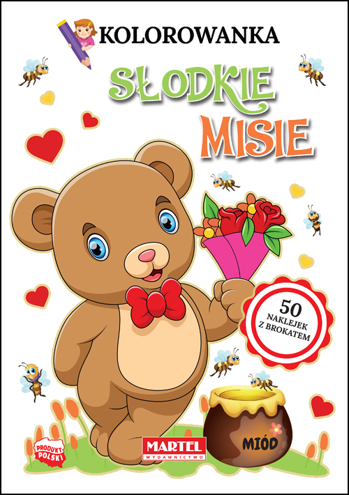 Image of Kolorowanka Słodkie misie z naklejkami