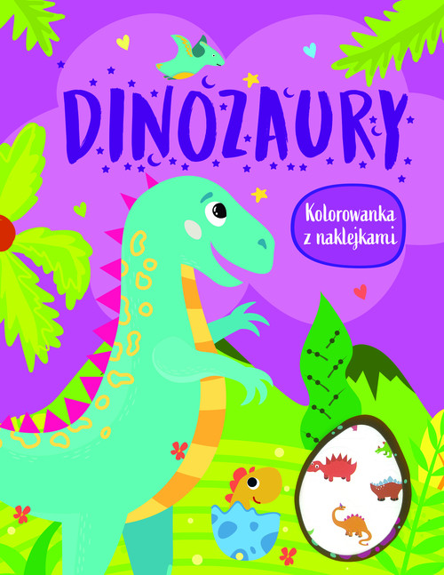 Image of Dinozaury. Kolorowanka z naklejkami
