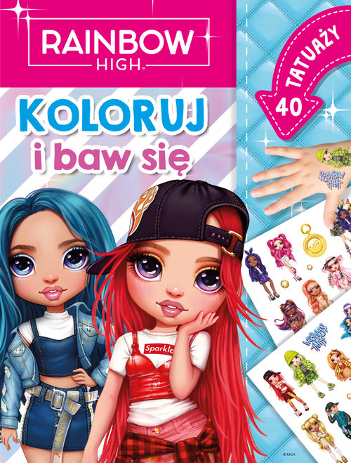 Image of Rainbow High Koloruj i baw się 40 tatuaży