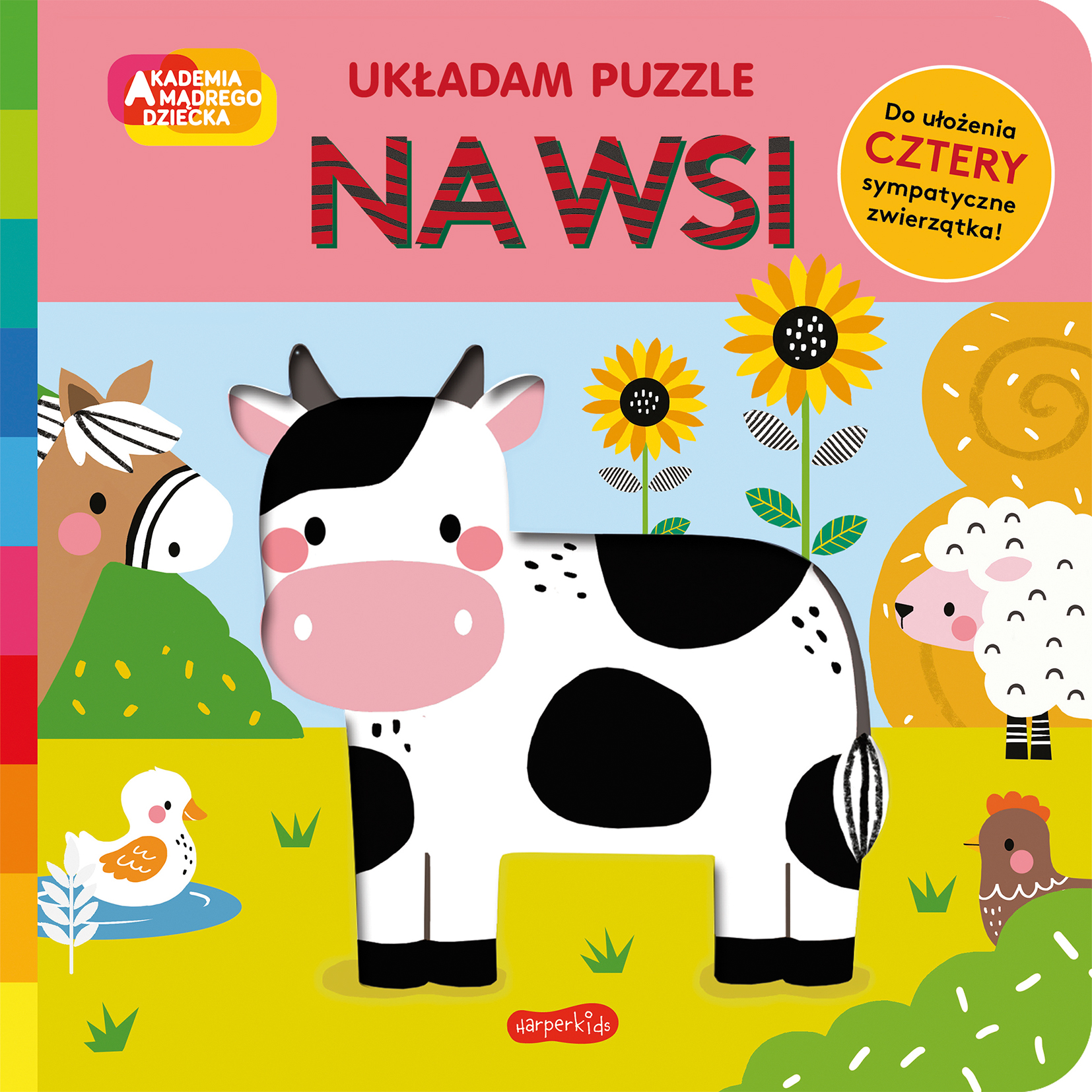 Image of Na wsi Akademia mądrego dziecka Układam puzzle