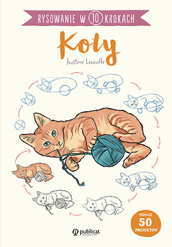 Image of Rysowanie w 10 krokach. Koty