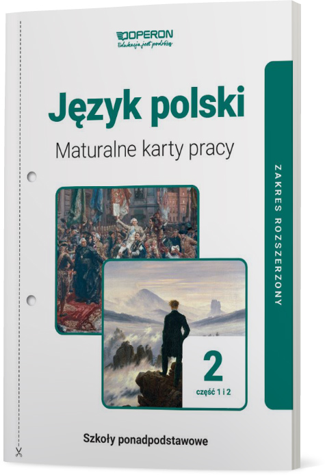 Image of Język polski 2 Maturalne karty pracy Część 1 i 2 Zakres rozszerzony