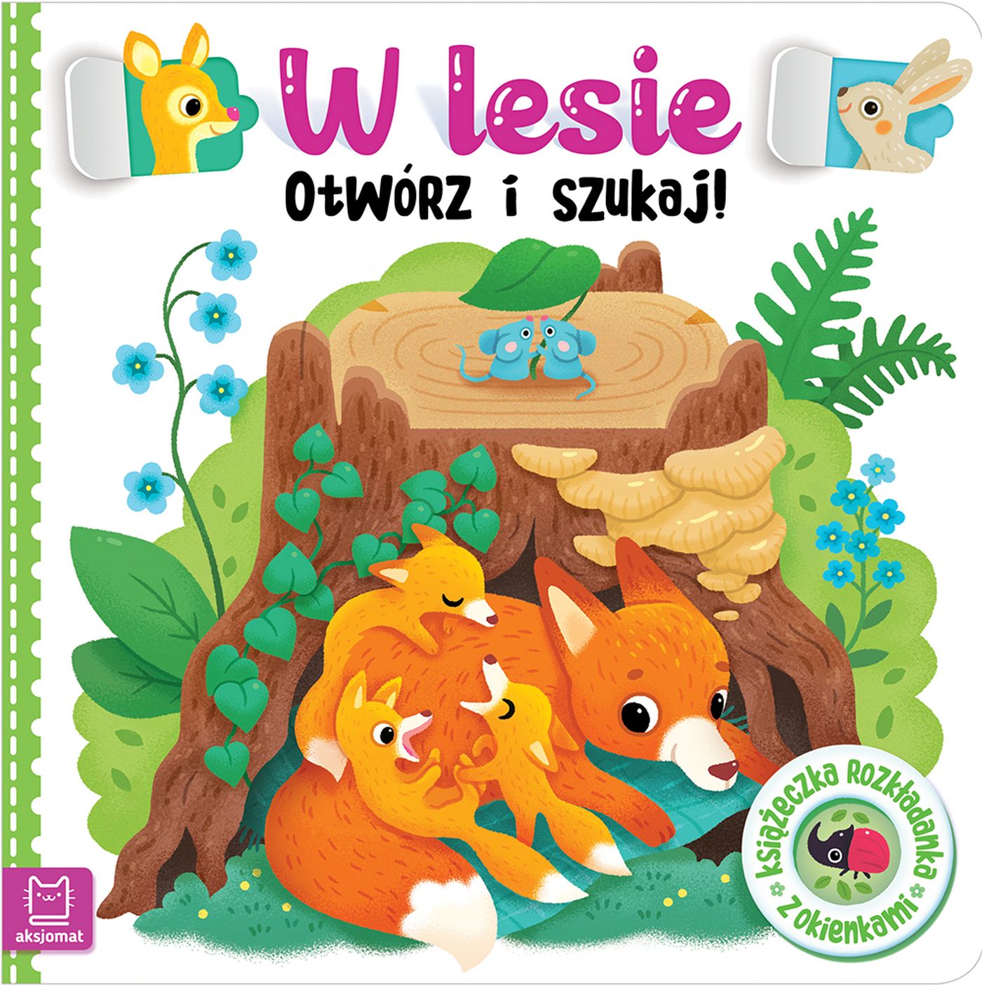 Image of W lesie. Otwórz i szukaj! Książeczka rozkładanka z okienkami