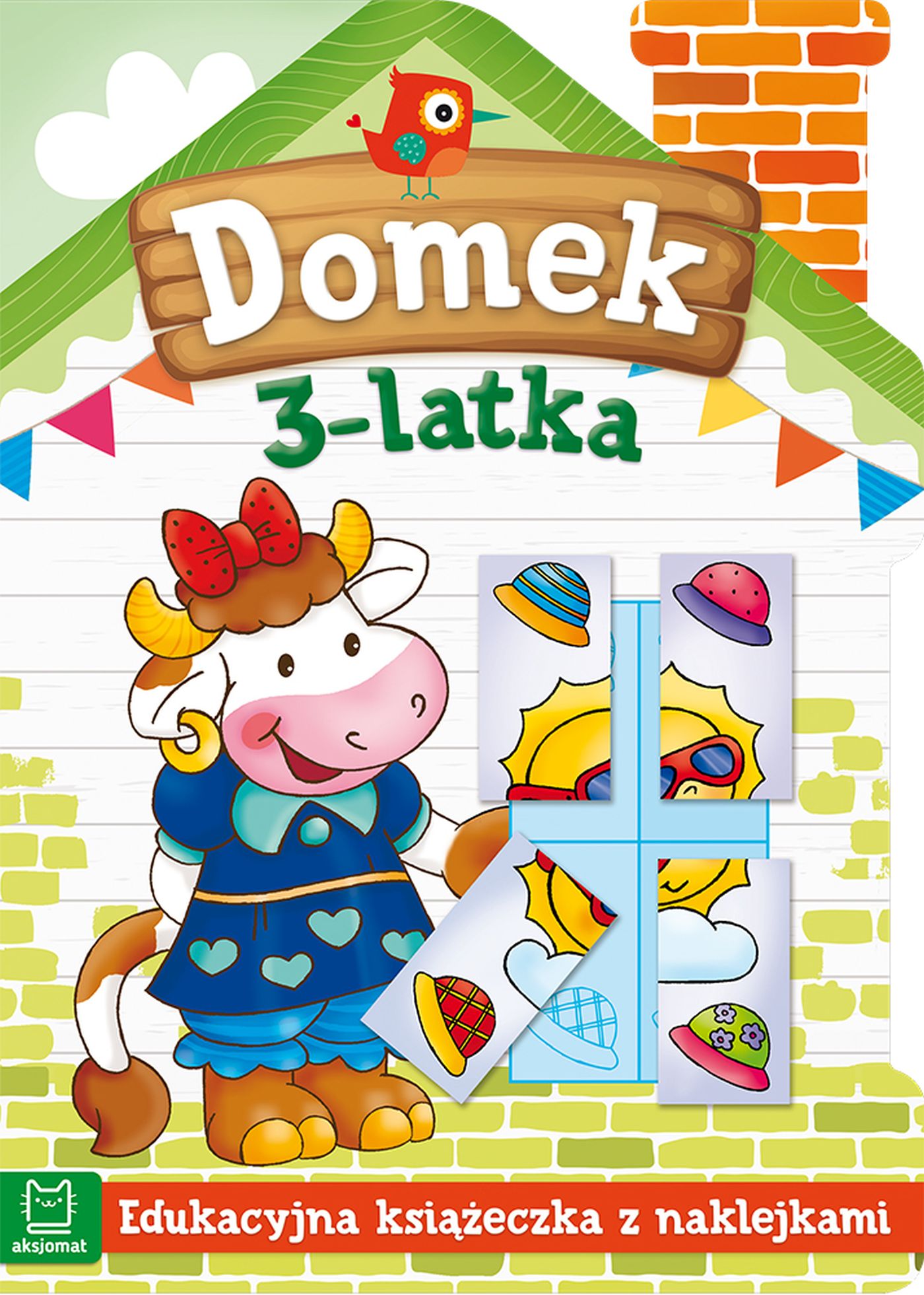 Image of Domek 3-latka. Edukacyjna książeczka z naklejkami