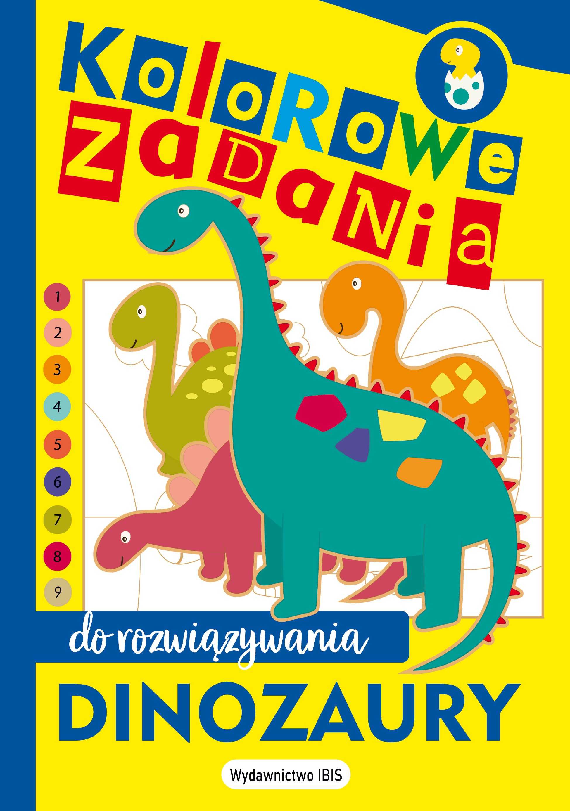 Image of Kolorowe zadania do rozwiązywania. Dinozaury