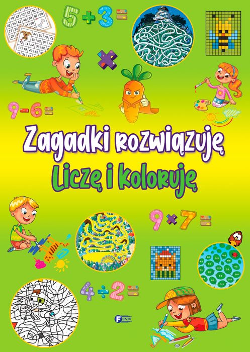Image of Zagadki rozwiązuję Liczę i koloruję