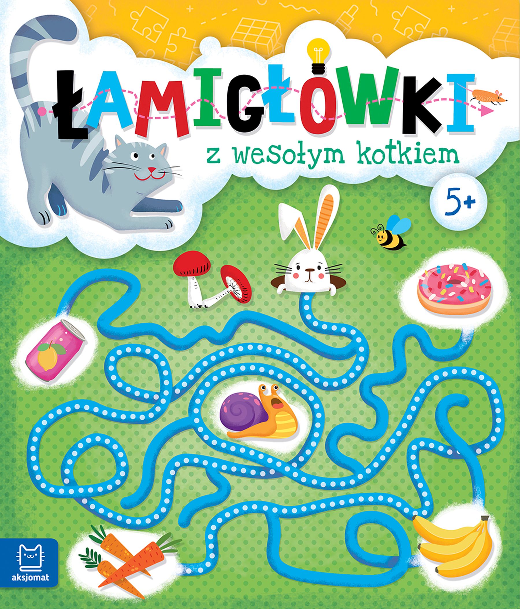 Image of Łamigłówki z wesołym kotkiem 5+