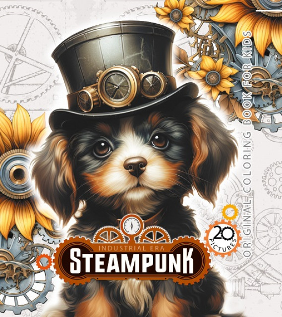 Image of Kolorowanka usztywniana Steampunk Pies