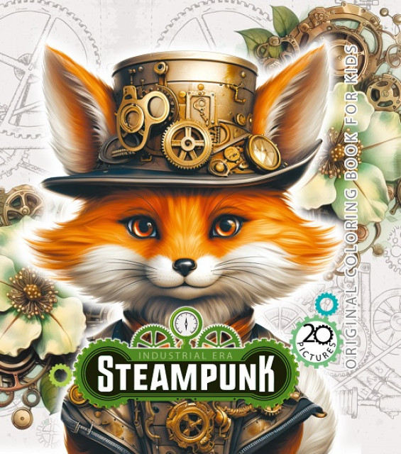 Image of Kolorowanka usztywniana Steampunk Lis