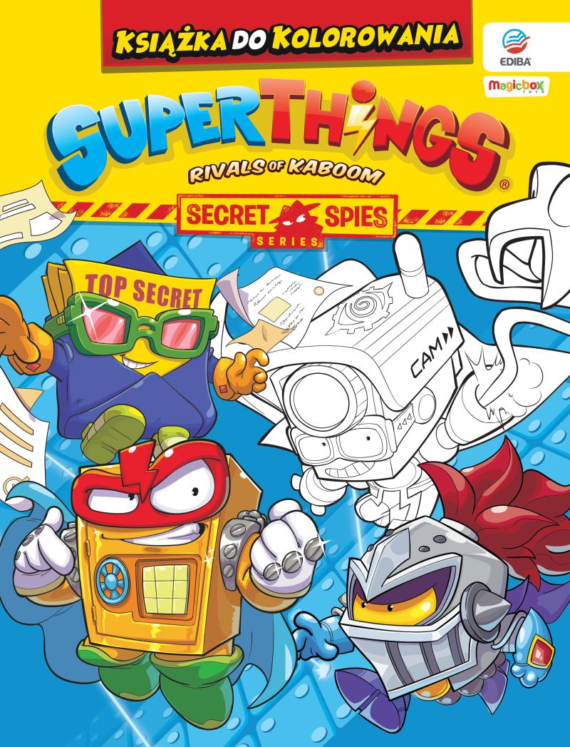 Image of SuperThings Książka do kolorowania Seria Secret Spies
