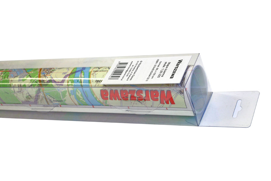 Image of Warszawa. Mapa ścienna 1:28 000