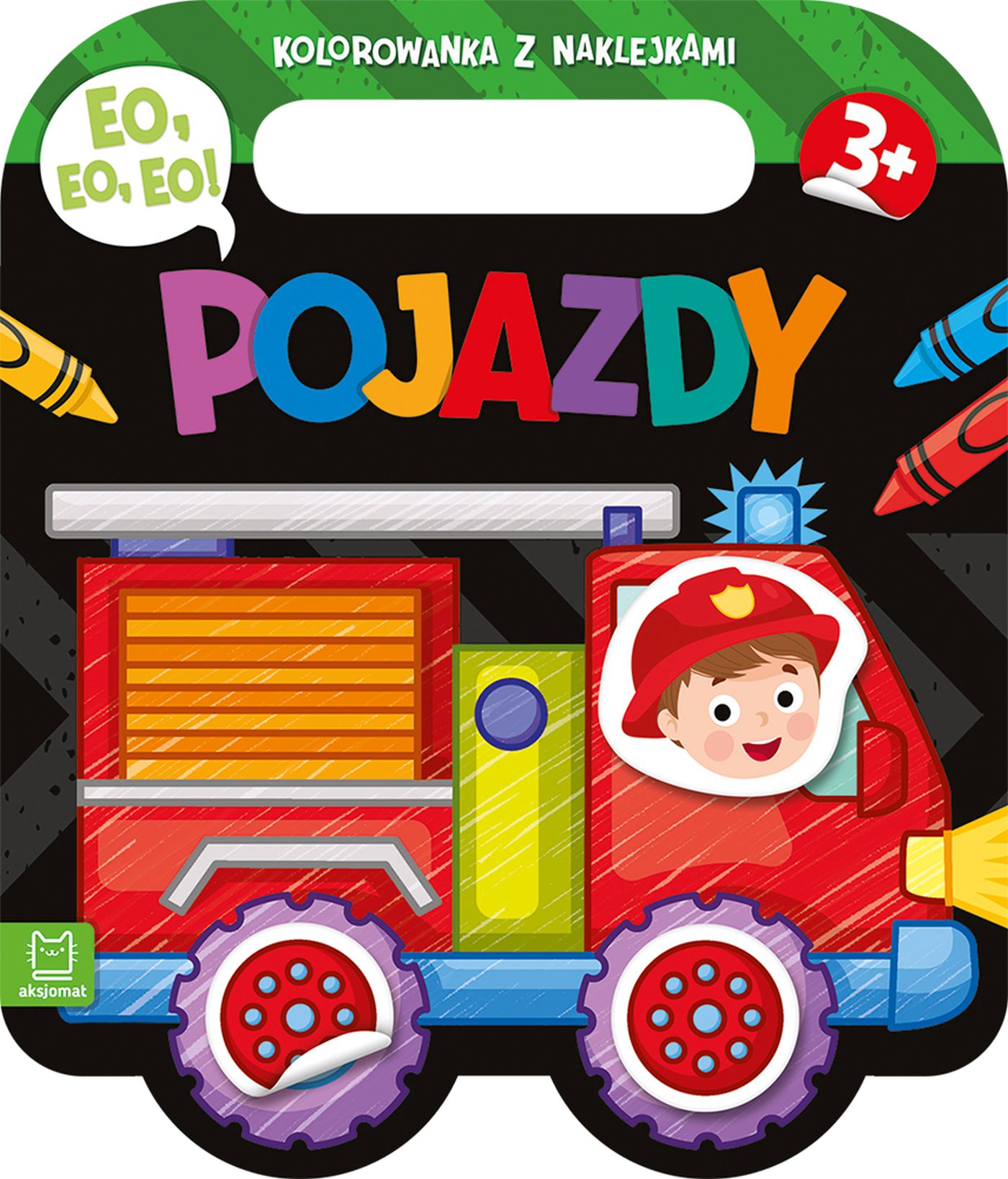 Image of Eo, eo, eo! Pojazdy. Kolorowanka z naklejkami