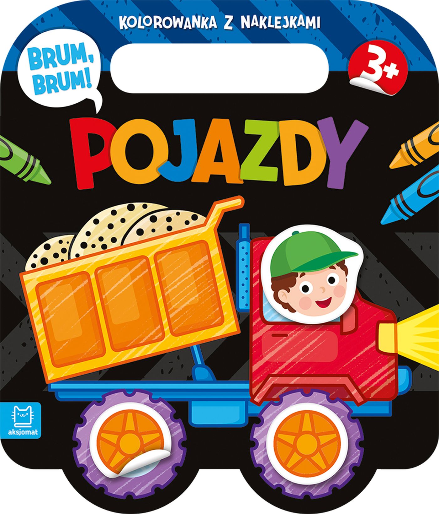 Image of Pojazdy. Brum, brum! Kolorowanka z naklejkami