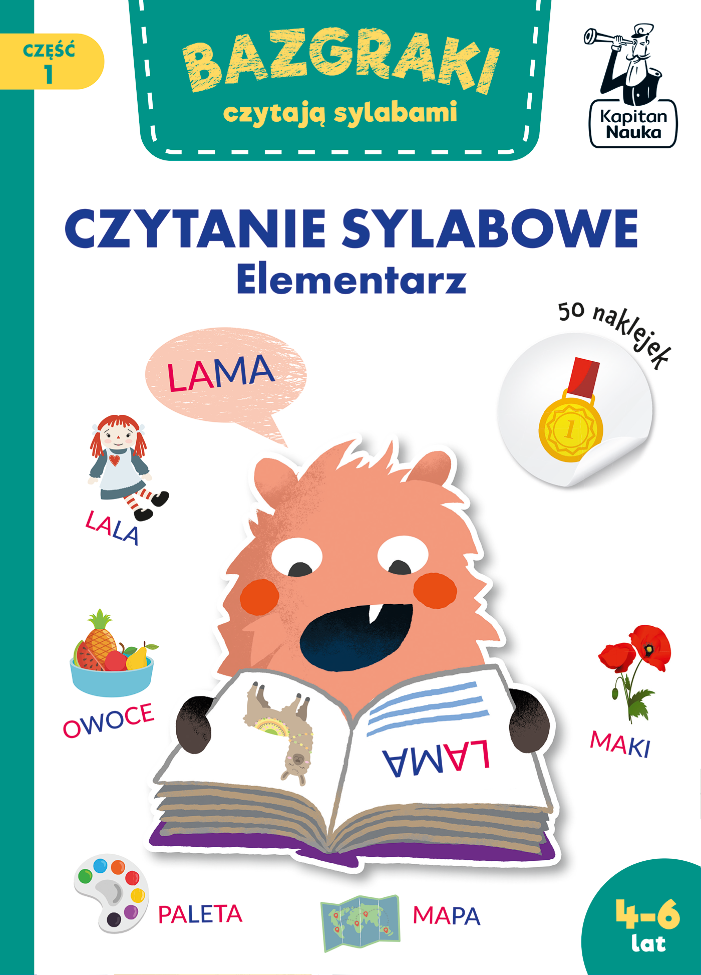 Image of Bazgraki czytają sylabami. Czytanie sylabowe. Elementarz. Bazgraki. Część 1
