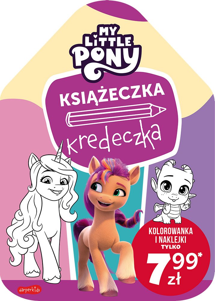 Image of My Little Pony. Nowe pokolenie. Książeczka kredeczka
