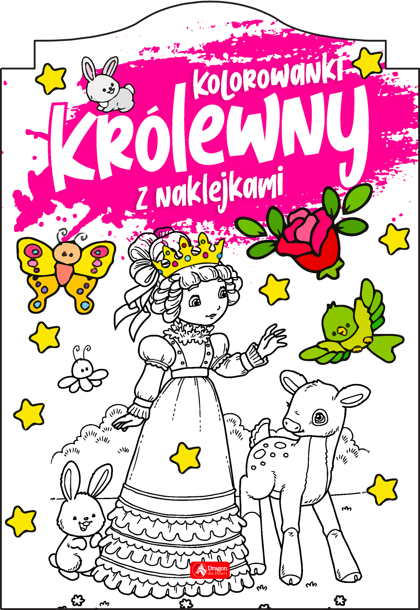 Image of Królewny. Kolorowanka z naklejkami