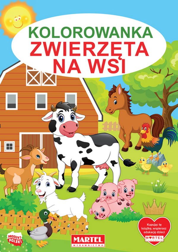 Image of Zwierzęta na wsi. Kolorowanka