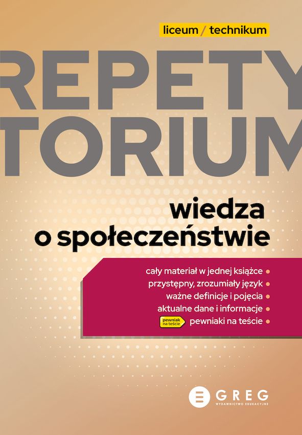 Image of Wiedza o społeczeństwie. Repetytorium liceum/technikum