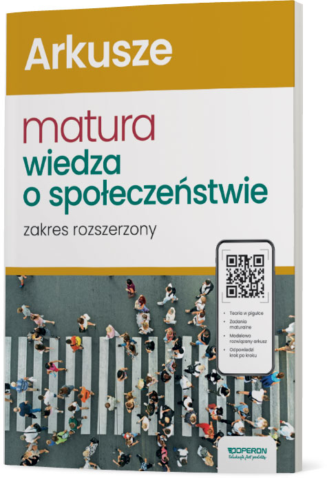 Image of Nowa matura 2024 Wiedza o społeczeństwie Arkusze zakres rozszerzony
