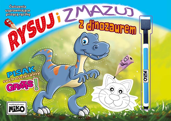 Image of Rysuj i zmazuj z dinozaurem