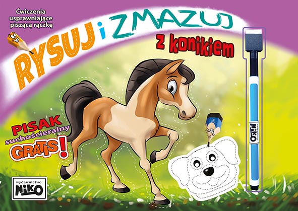 Image of Rysuj i zmazuj z konikiem