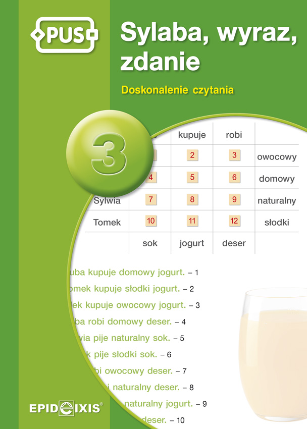 Image of PUS Sylaba, wyraz, zdanie 3 Doskonalenie czytania