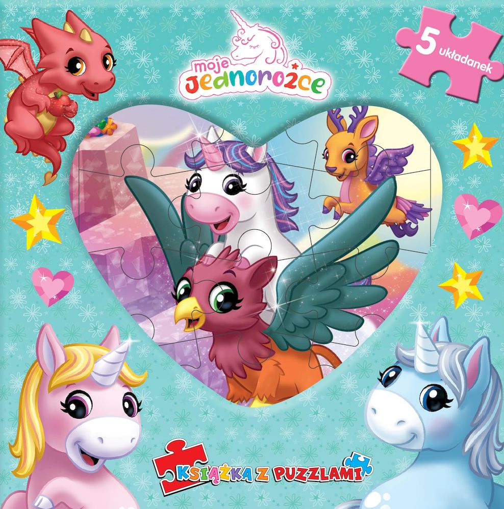Image of Moje Jednorożce. Książka z puzzlami