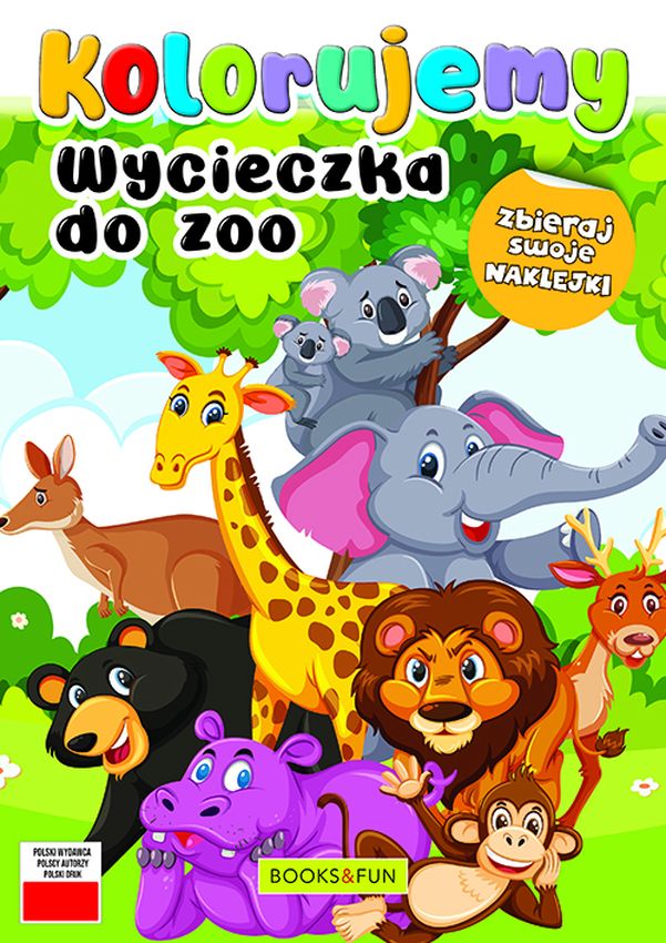 Image of Wycieczka do zoo. Kolorujemy