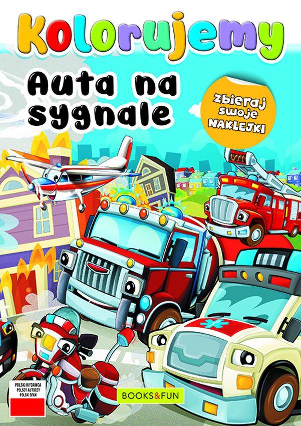 Image of Auta na sygnale. Kolorujemy
