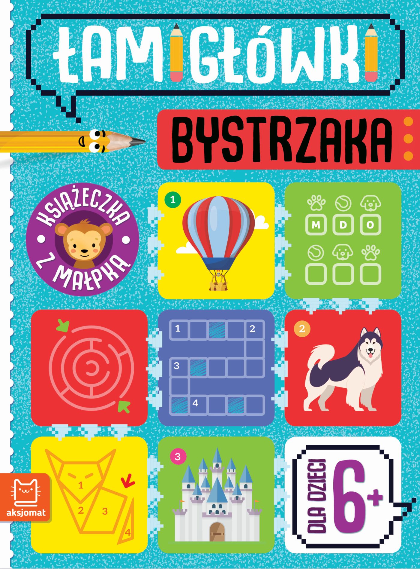 Image of Książeczka z małpką. Dla dzieci 6+. Łamigłówki bystrzaka