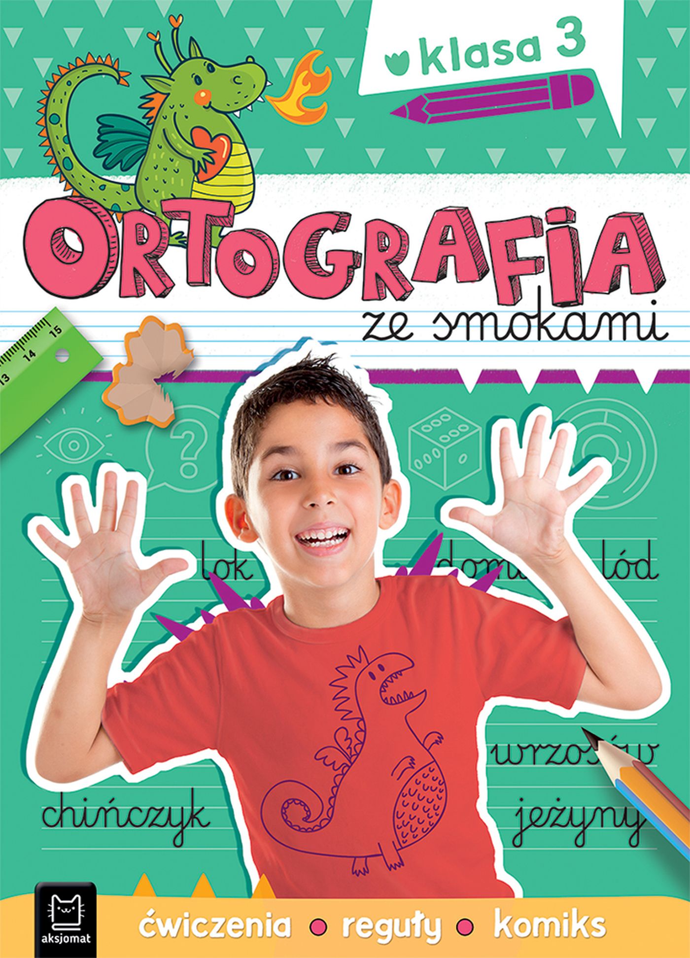 Image of Ortografia ze smokami. Ćwiczenia, reguły, komiks. Klasa 3