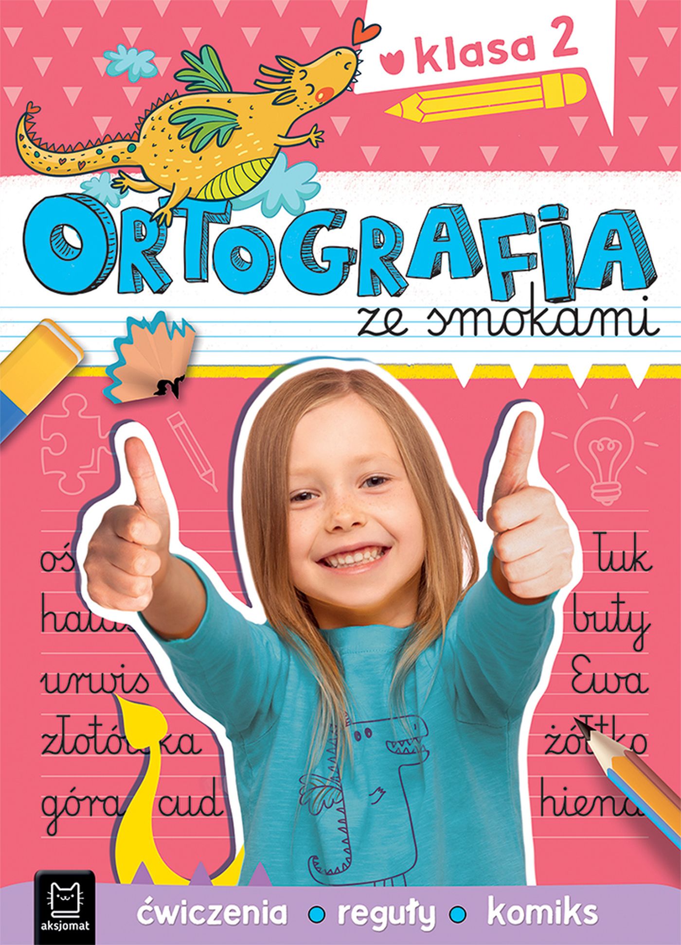 Image of Ortografia ze smokami. Ćwiczenia, reguły, komiks. Klasa 2