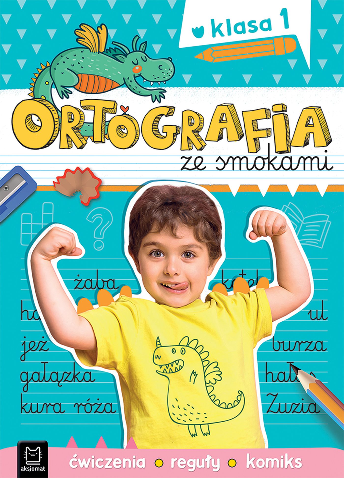 Image of Ortografia ze smokami. Ćwiczenia, reguły, komiks. Klasa 1
