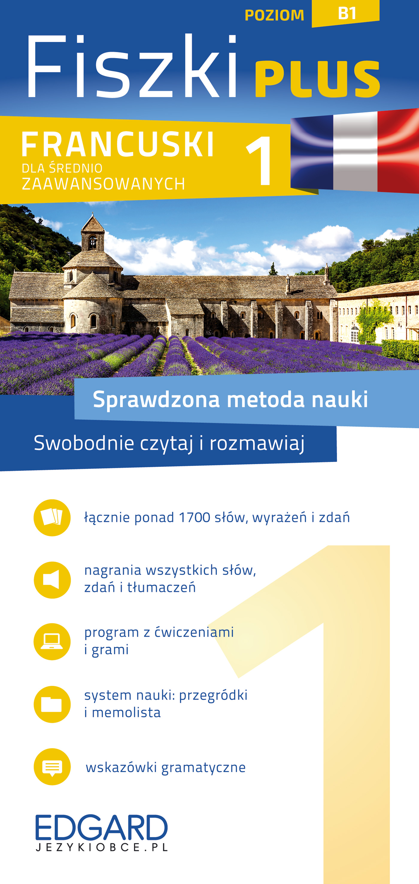 Image of Francuski. Fiszki PLUS dla średnio zaawansowanych 1 wyd. 2