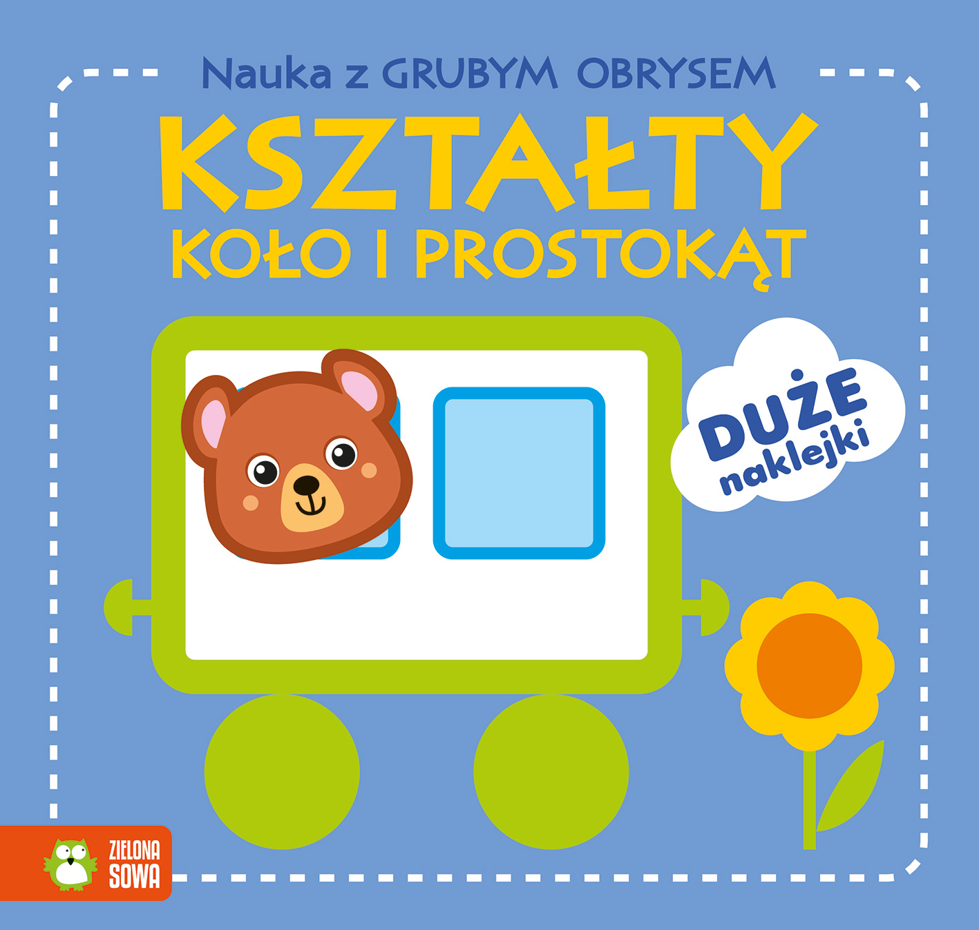 Image of Kształty. Koło i prostokąt. Nauka z grubym obrysem
