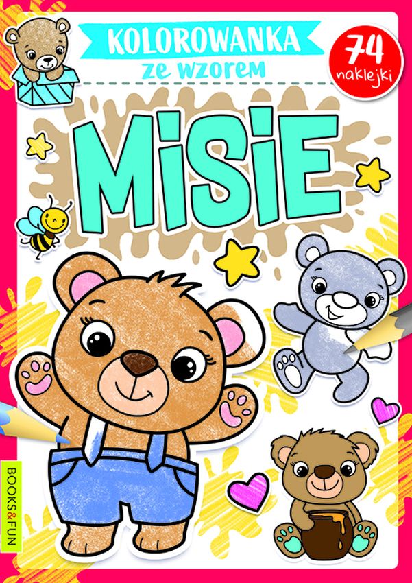 Image of Misie. Kolorowanka ze wzorem