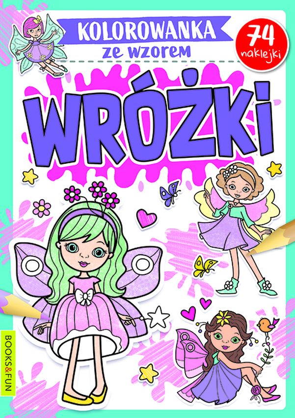 Image of Wróżki. Kolorowanka ze wzorem