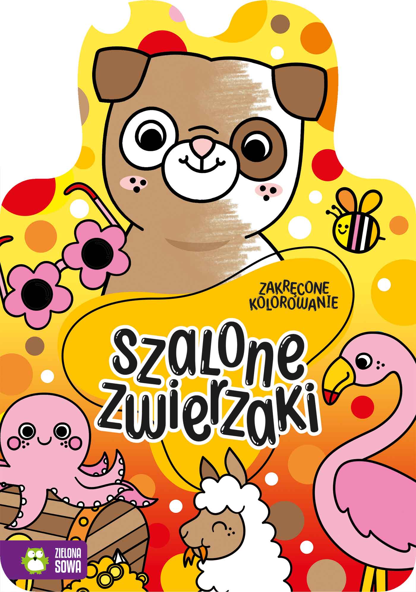 Image of Szalone zwierzaki. Zakręcone kolorowanie
