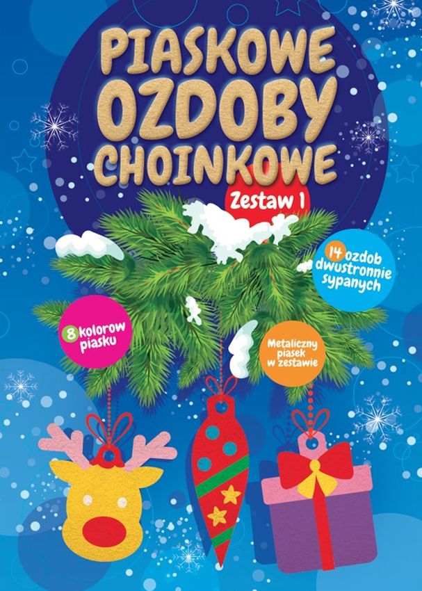 Image of Piaskowe ozdoby choinkowe zestaw 1