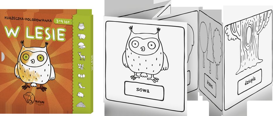 Image of Książeczka kolorowanka w lesie