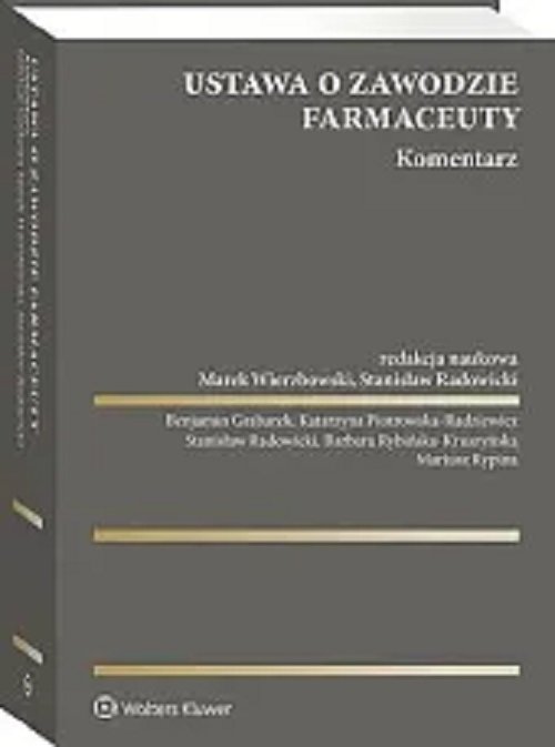 Image of Ustawa o zawodzie farmaceuty. Komentarz