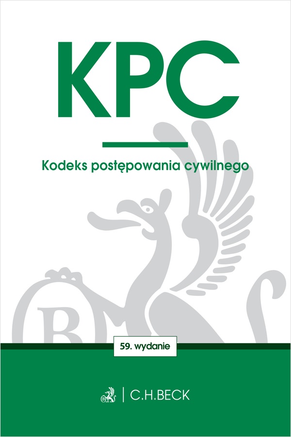 Image of KPC. Kodeks postępowania cywilnego wyd. 59