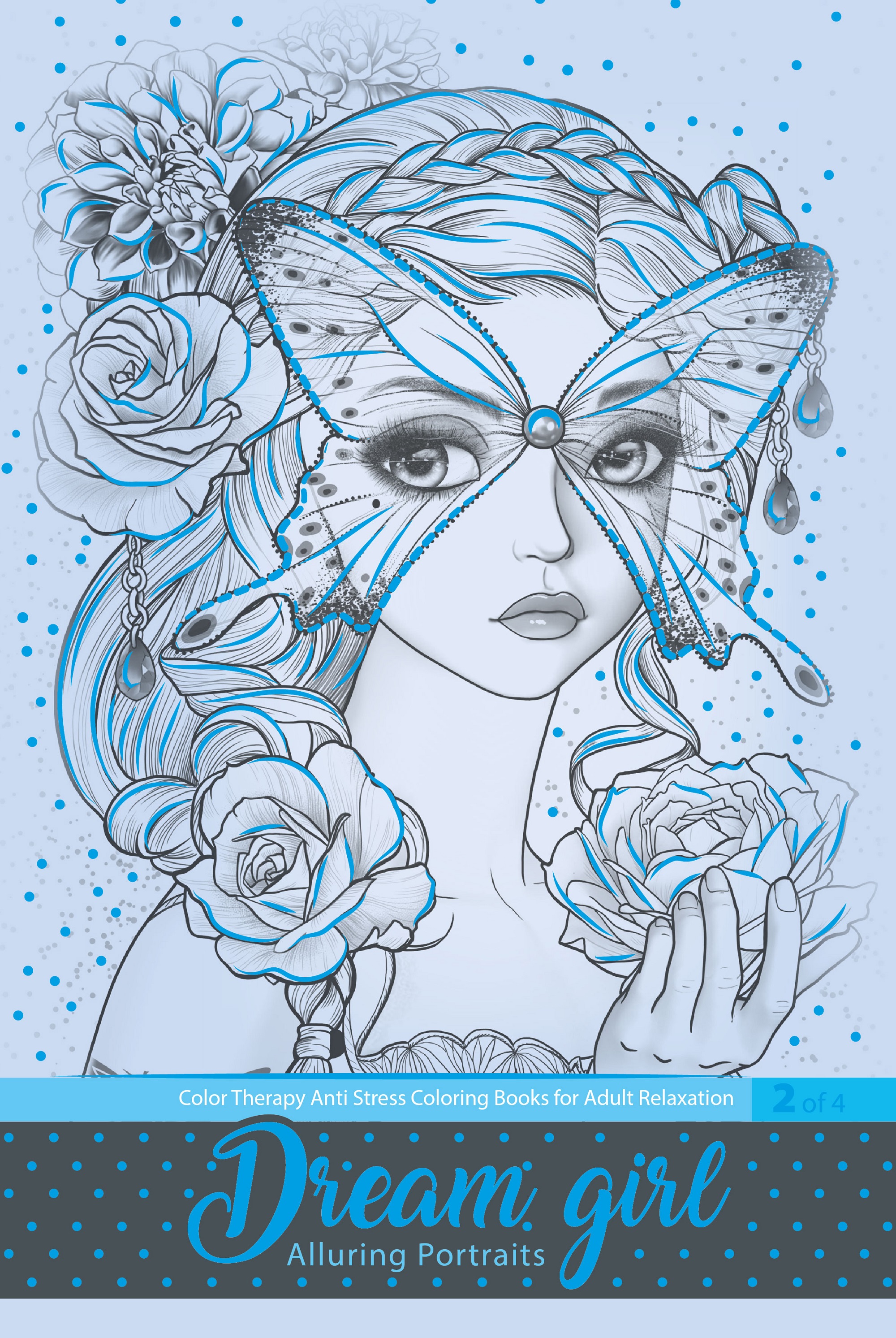 Image of Kolorowanka antystresowa A4 20 kartek 150g TW 2 niebieski