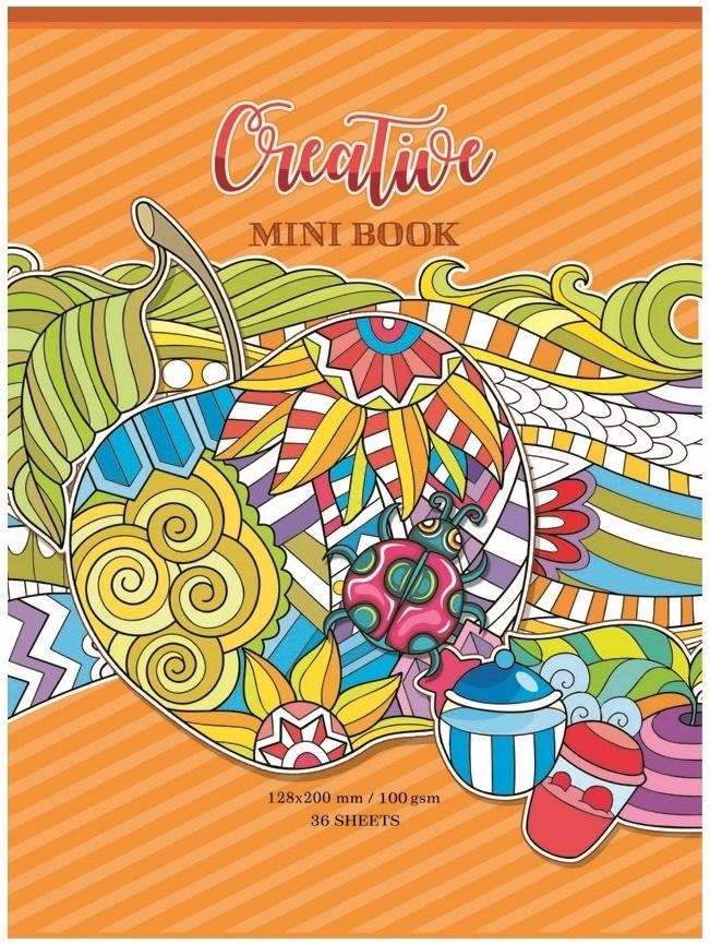 Image of Kolorowanka antystresowa 126x200 36 kartek TW Pomarańczowa