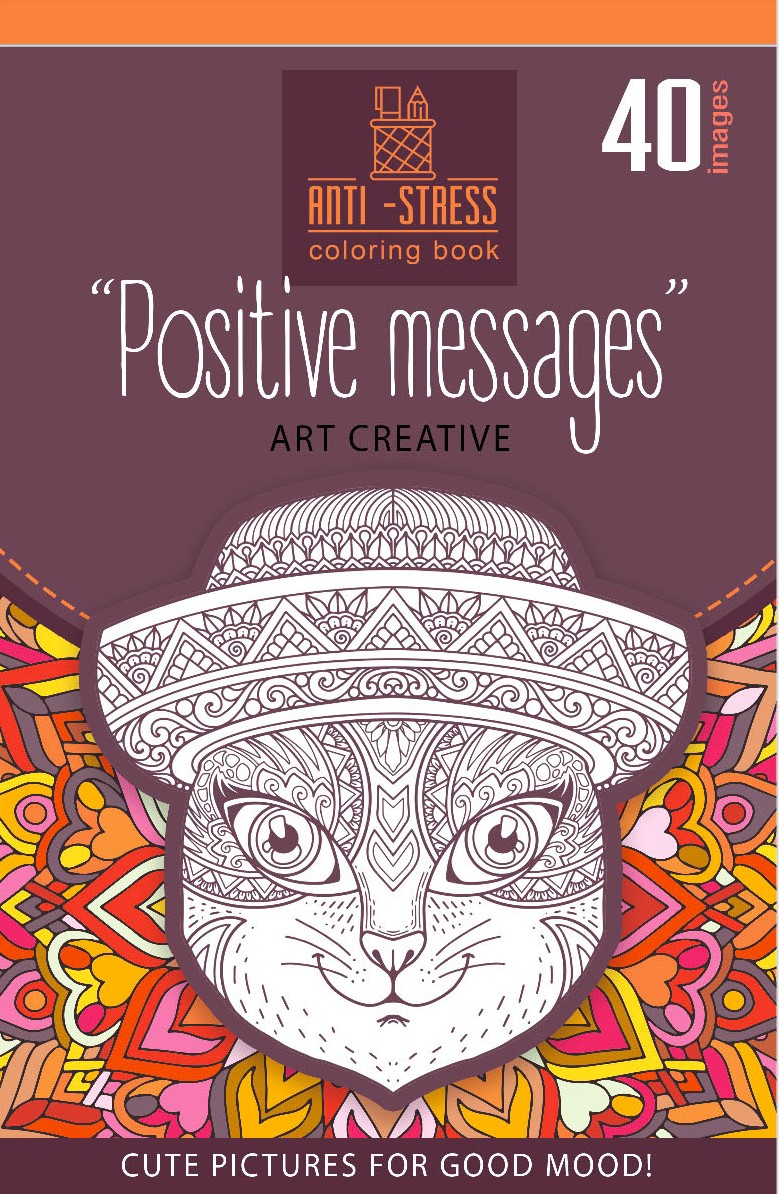 Image of Kolorowanka antystresowa 126x200 20 kartek TW Positive messages